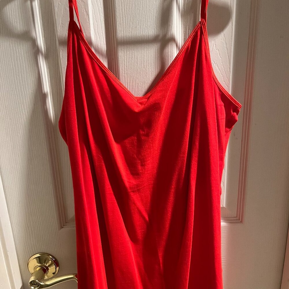 Cabi Bright Red Cami, adjustible straps, Size XL